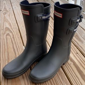 Hunter Original Mid-Calf w Backstrap In Gray
